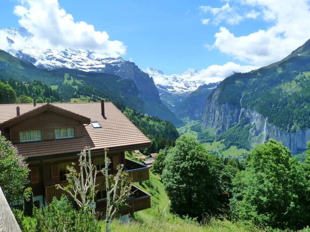 Ferienwohnung Chalet Gerbera Wengen Exterior foto