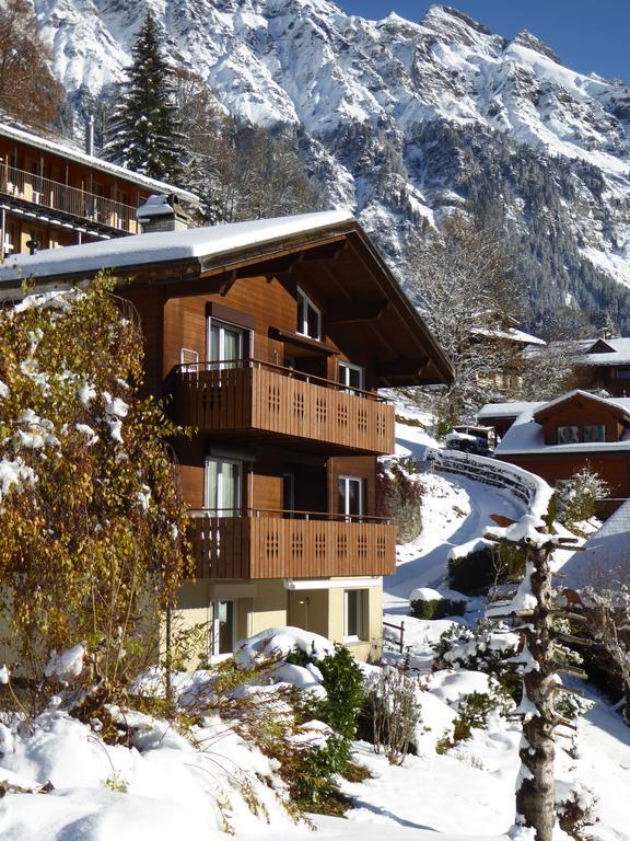 Ferienwohnung Chalet Gerbera Wengen Exterior foto