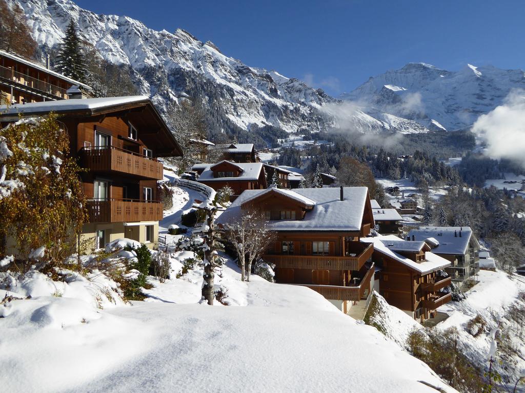 Ferienwohnung Chalet Gerbera Wengen Exterior foto