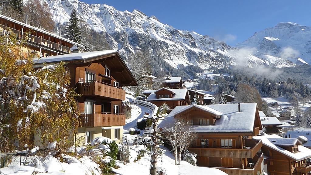 Ferienwohnung Chalet Gerbera Wengen Exterior foto