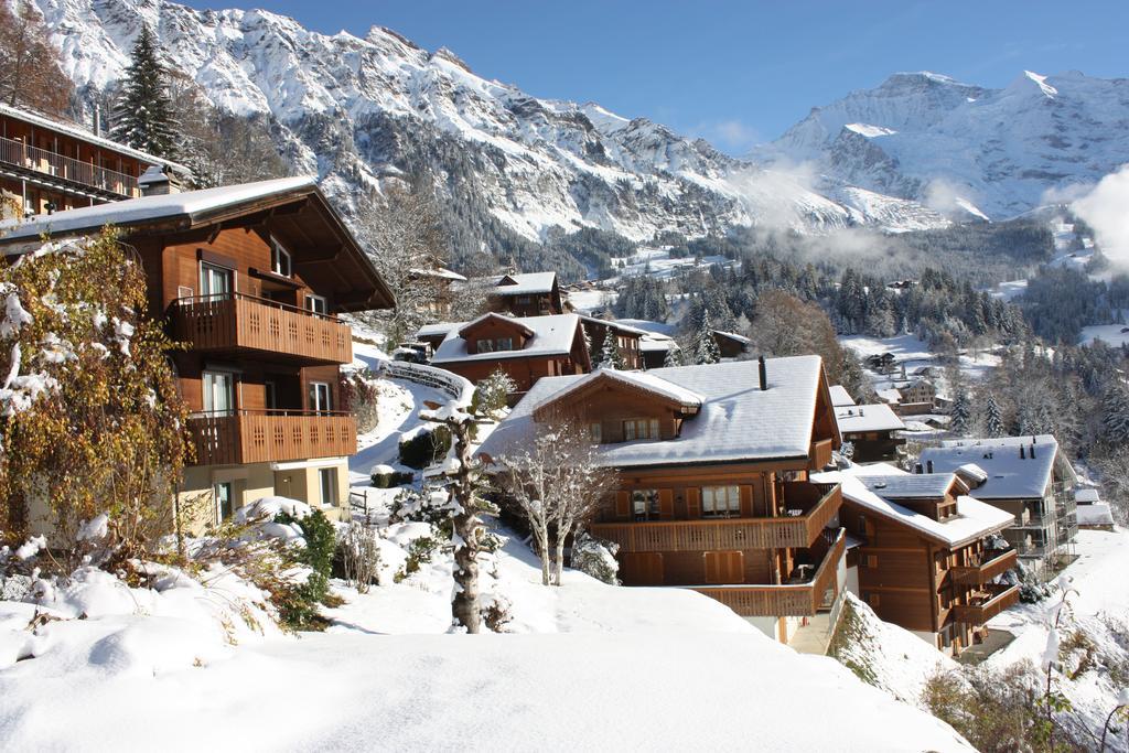 Ferienwohnung Chalet Gerbera Wengen Exterior foto