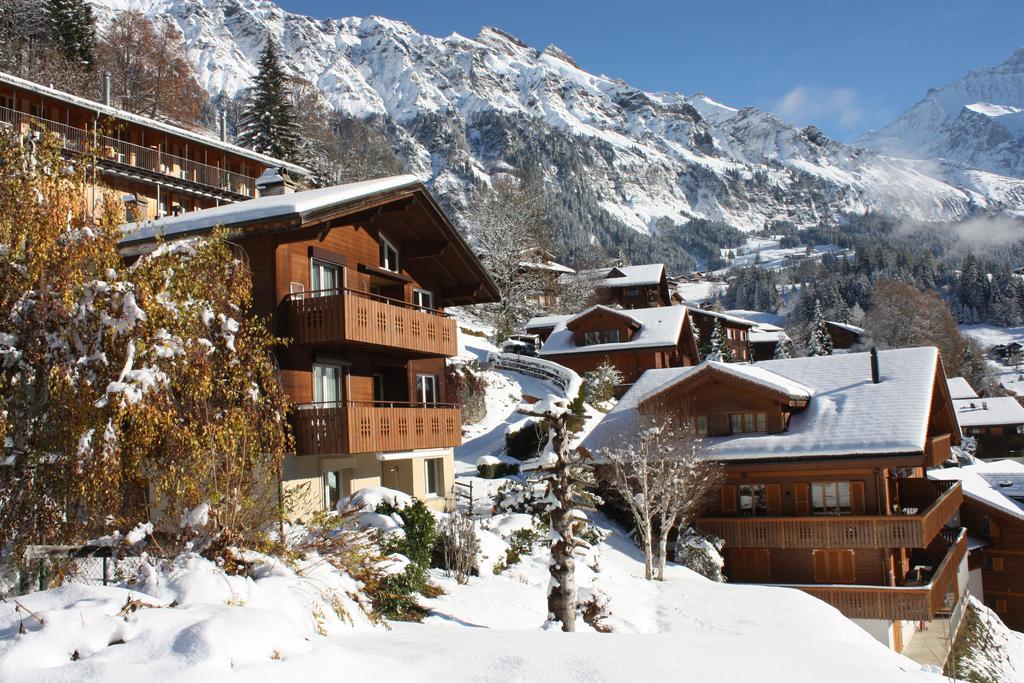 Ferienwohnung Chalet Gerbera Wengen Exterior foto