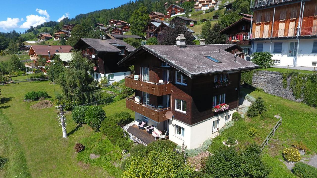 Ferienwohnung Chalet Gerbera Wengen Exterior foto