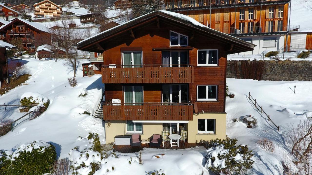 Ferienwohnung Chalet Gerbera Wengen Exterior foto